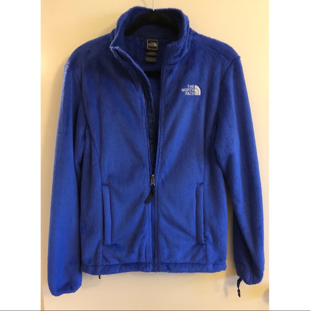North face Blue Zip up, Fur, Women’s Jacket